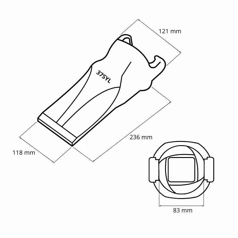 Dent 37SYL système Esco Helilok adaptable