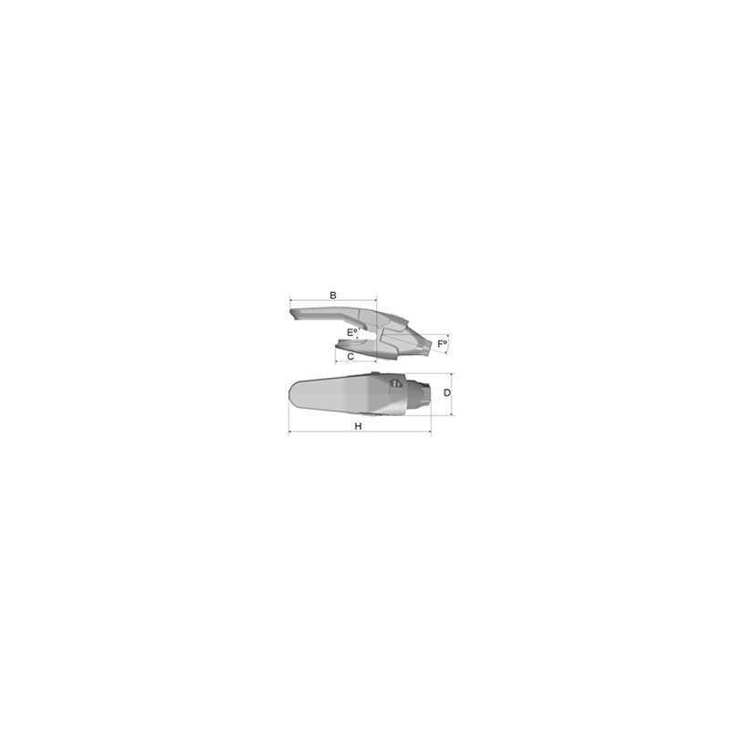 Porte-dent 1MG10WC MTG Kingmet