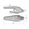 Porte-dent 1MG55WC3 MTG Kingmet