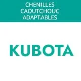 Chenille caoutchouc pour mini pelle Kubota