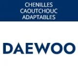 Chenille en caoutchouc pour mini pelle Daewoo