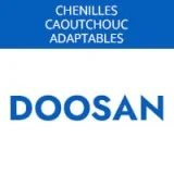 Chenille en caoutchouc pour mini pelle Doosan