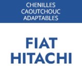 Chenille en caoutchouc pour mini pelle Fiat-Hitachi